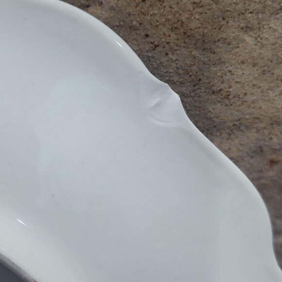 Schumann Arzberg Germany Fruit Nuts Salad Dessert Plate Set of 4 Gold Scalloped - Picture 10 of 13